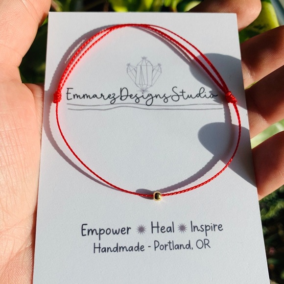 ✨18K Gold ✨ Red Thread Bracelets✨ Kabbalah ✨ Friendship Bracelet ✨ Luck ✨ - Picture 3 of 4